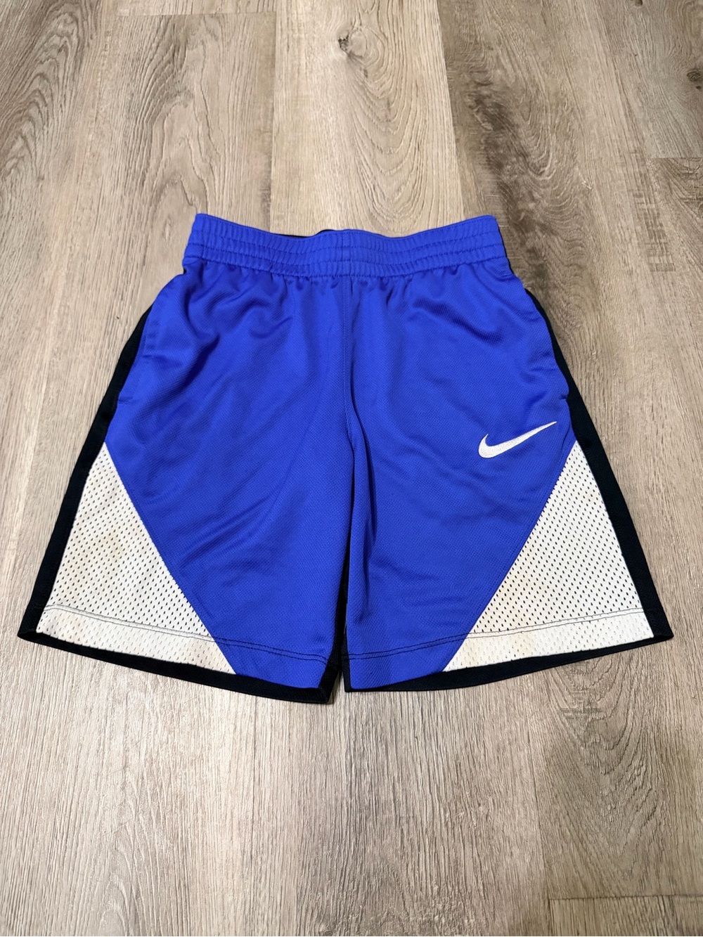 Nike Black and Blue Dri-FIT Athletic Shorts